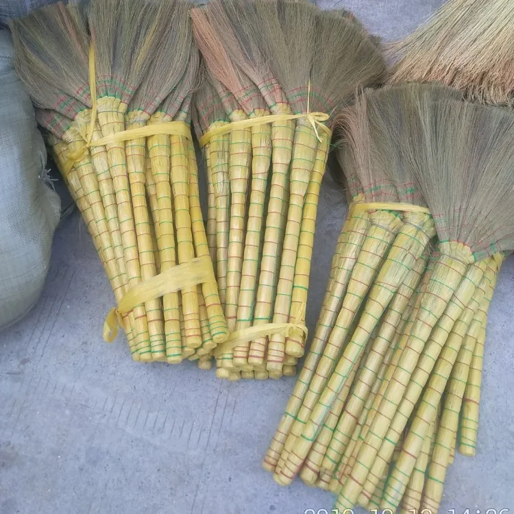 Soft Miscanthus Broom Household Hand Made Angle Brooms Natural Environmental Protection Hand Brooms