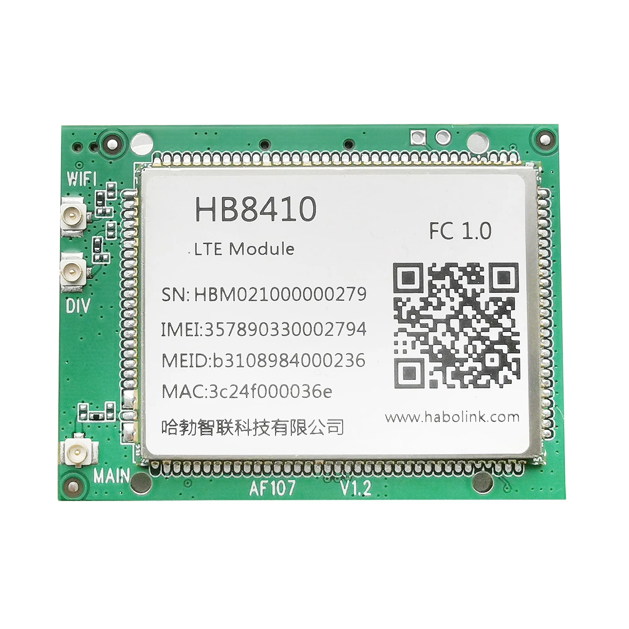 Модуль AF107 4G LTE CAT 4 M2M/IOT, компактное промышленное применение, модуль связи 4G LCC со слотом для Sim-карты