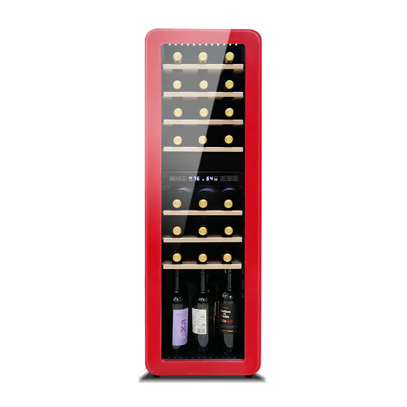 86L Single Temperature Glass Front Door Dual Zone Red Wine Fridge Chiller Cooler Manufacturers B78