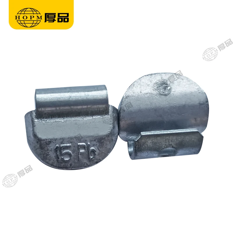 5-60g Plumbum Clip-on Wheel Balance Weight Lead Material Wheel Balancing Weights for Steel Rim Car