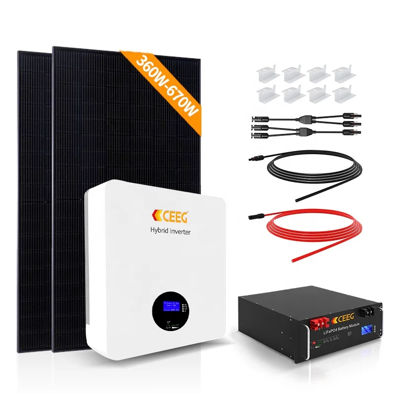 Прямая Заводская гибридная солнечная энергетическая система CSUN 5 кВт 8 10 Гибридный солнечный инвертор с Lifepo4 200AH и солнечными