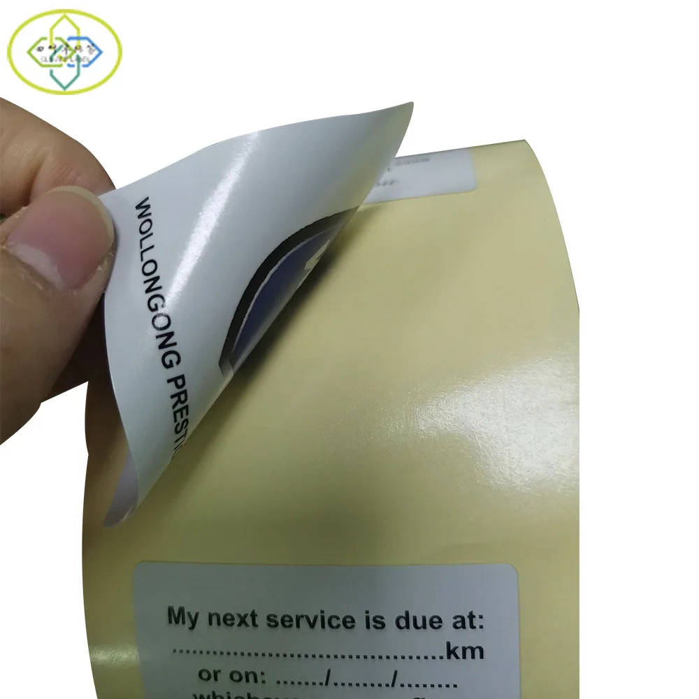 Customized double-sided printing sticker printing hand-written front and back label packaging