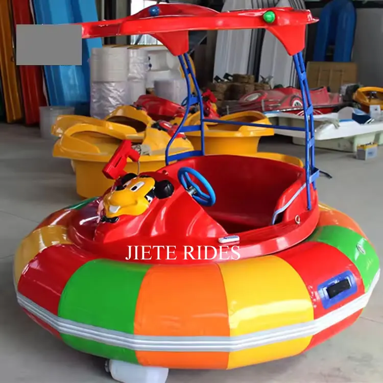 Inflatable bumper cars water pool Kids Inflatable Electric Fiberglass Rubber Plastic Bumper Boat for Amusement Park Gas powered