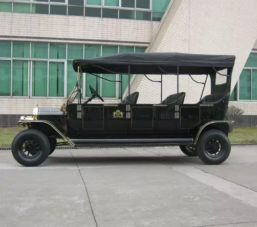 Latest design metal frame vintage electric car 8 seats vintage car for hot sales