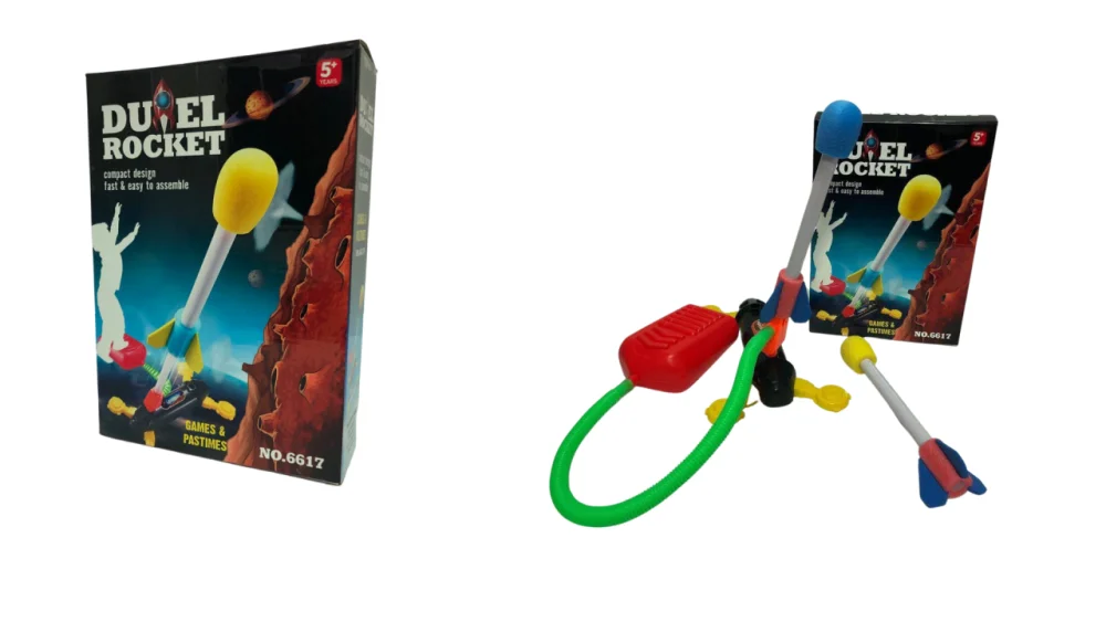 Novelty Kid Air Rocket Foot Pump Launcher Outdoor Air Pressed Stomp Soaring Rocket Toys Child Play Set Jump Sport Games Toys