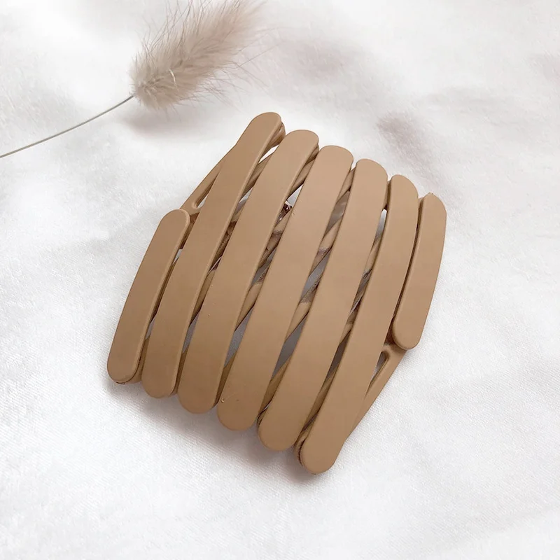Heng Xin New Design Fold Portable Plastic Matter Solid Color Head Band Casual Hair Hoops
