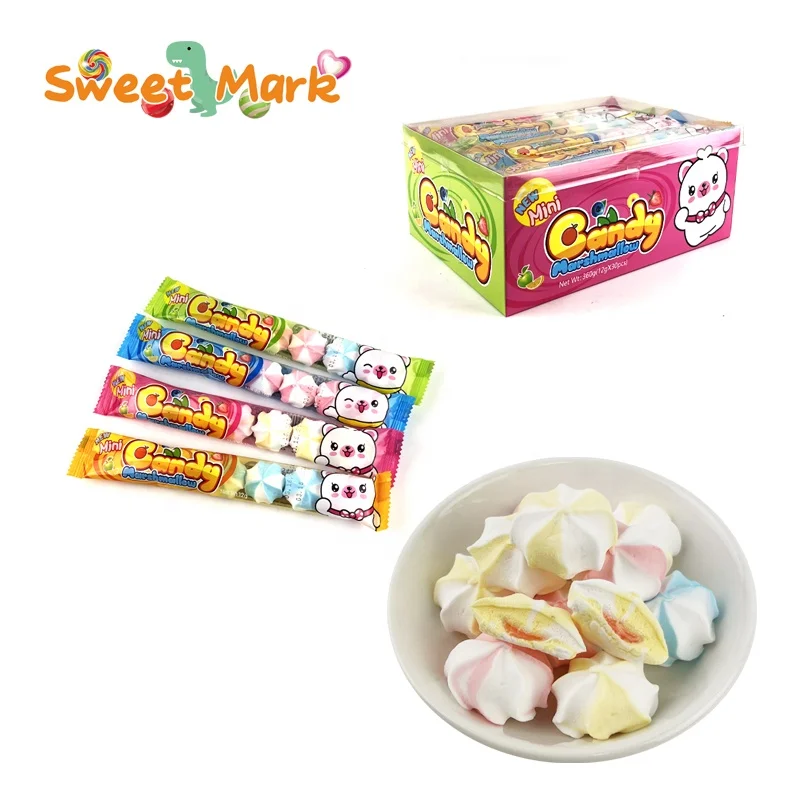 Marshmallow Candy Strawberry flavor filling halal Marshmallow