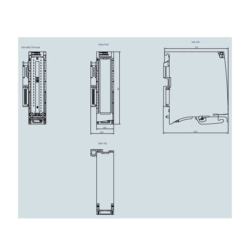 SIEMENS SIMATIC S7-1500 analog input module AI 8xU/R/RTD/TC HF 16 bit resolution 6ES7531-7PF00-0AB0