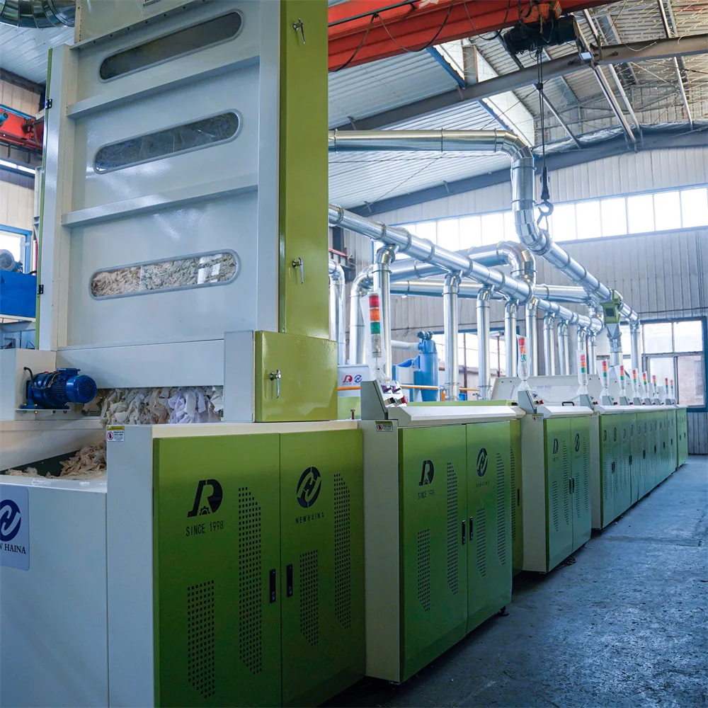 Old clothes non-woven textile waste recycling machine