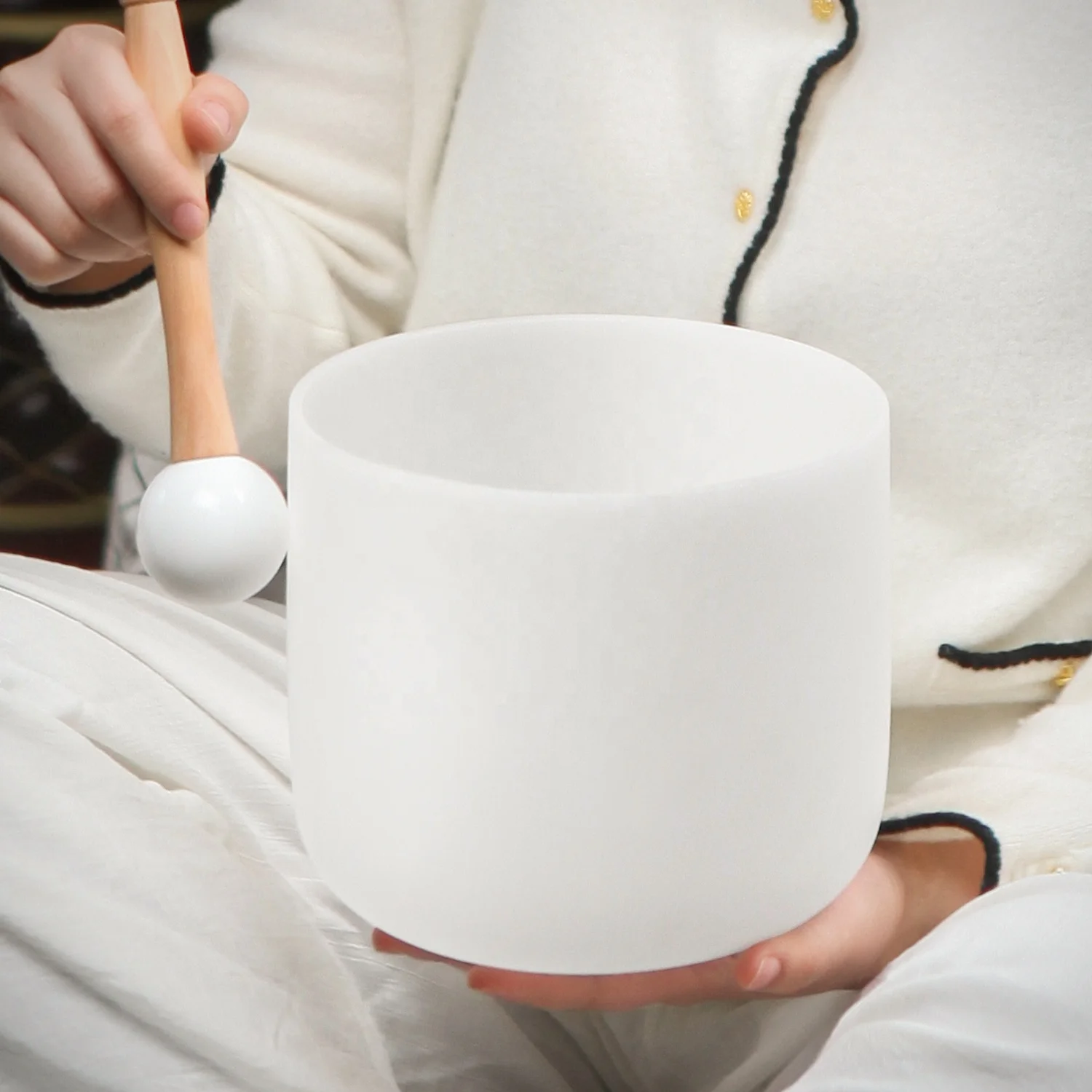 Wholesale Price Frosted Crystal Quartz Crystal Singing Bowls