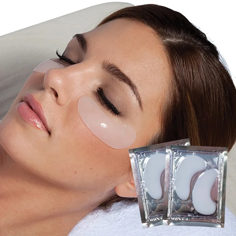 Vegan Skin Care Under Eye Gel Pads Private Label Hydrogel White Crystal Collagen Moisturizing Anti-Wrinkle Collagen Eye Mask