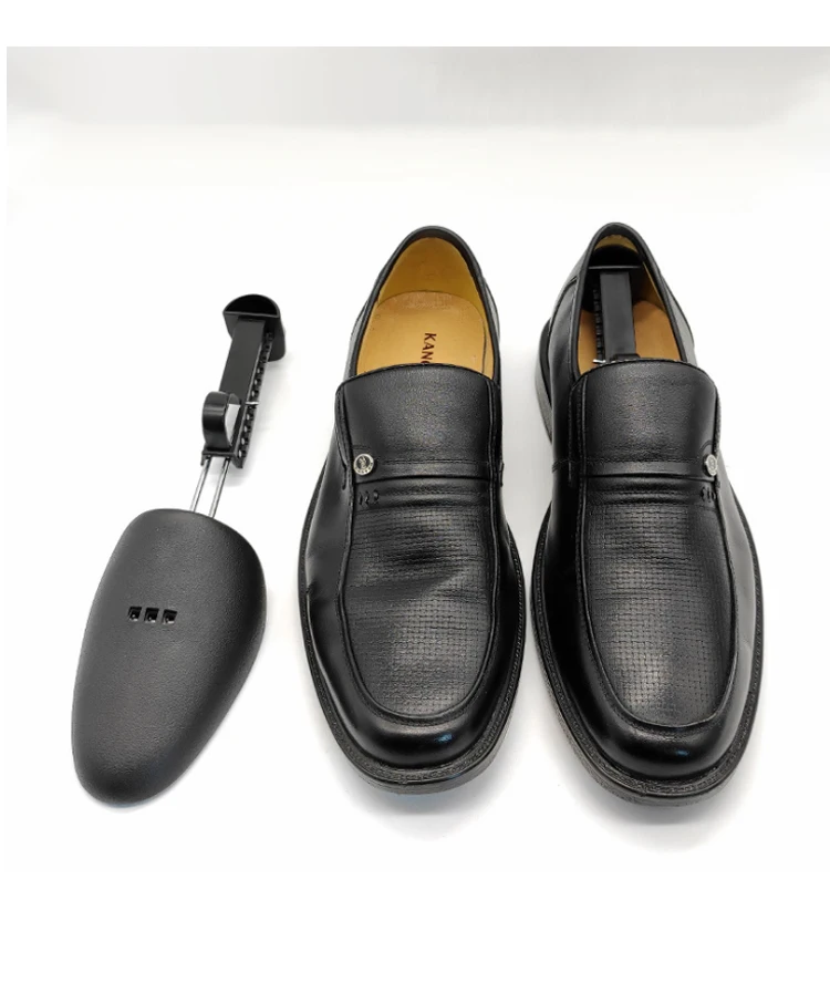Factory wholesale black shoe last used to support shoes can be customized with logos in stock plastic shoe tree