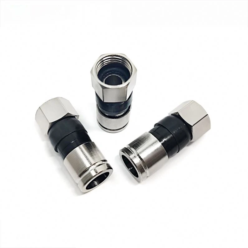 New Product Male F Connectors Compression Rg6 Connector F Connector RG 6