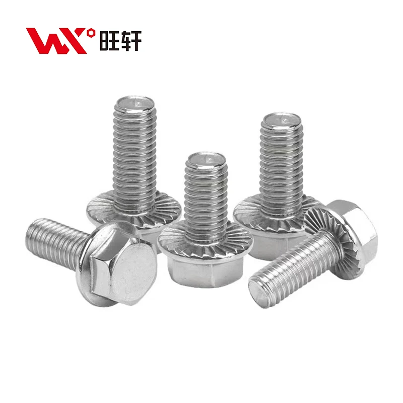 superior quality DIN6921 Grade 10.9 Zinc Coated serrated high tensile hex flange bolt