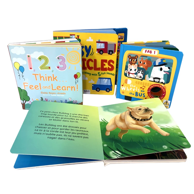 Professional custom hardcover children cardboard books set/Baby board book printing