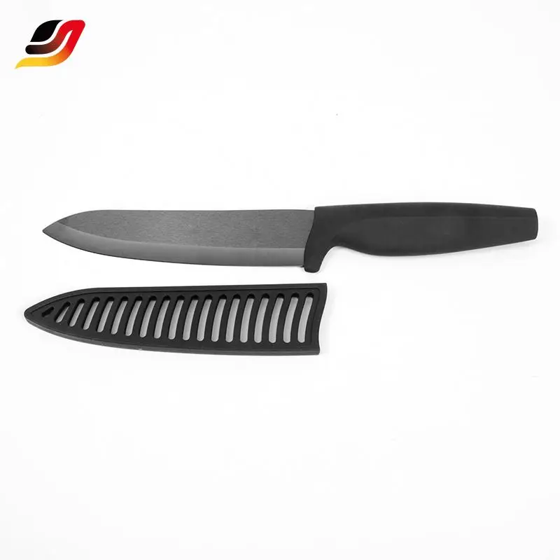 High Quality professional Stainless Steel Knives Black Color Ceramic Coating Kitchen Chef Knife Set