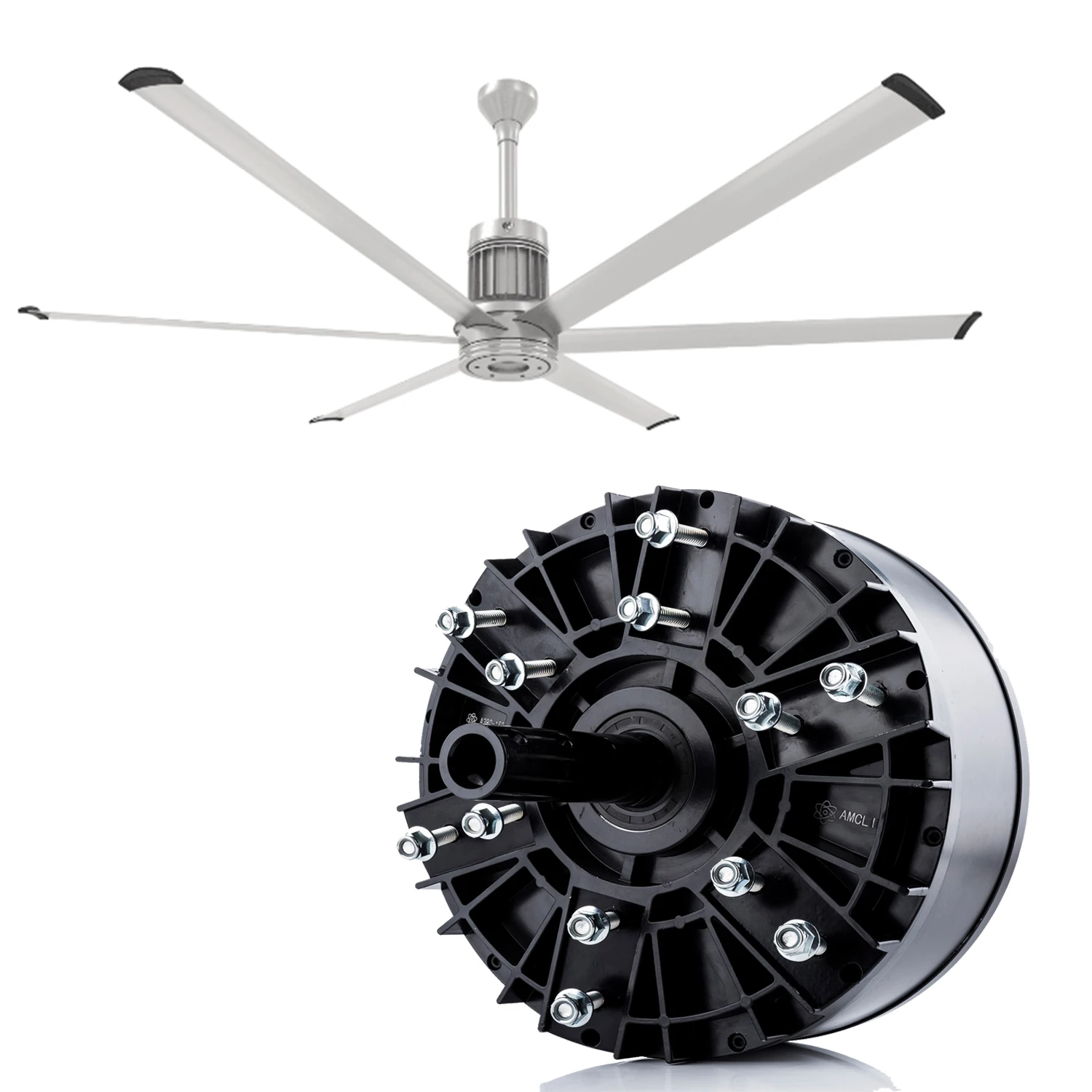 High Quality BLDC 400W 750W 1100W 1000W 1500W Brushless dc Electric Big Diameter Industrial Ceiling Fan Motor