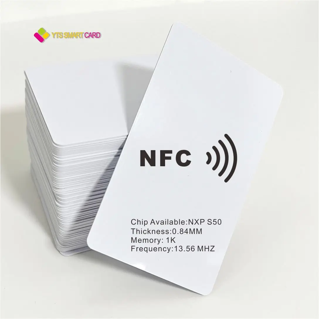 China supplier YTS High quality custom Hot Smart NFC Chip RFID Card Pvc Blank Card