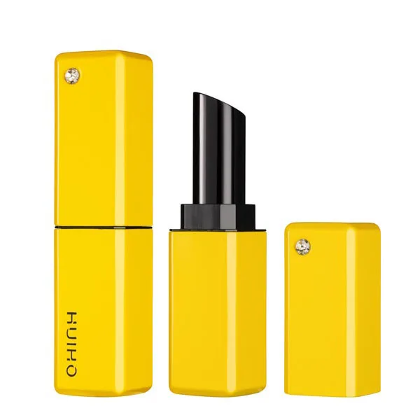 HUIHO Wholesale Price Elegant Aluminum Metal Square Lipstick Tube for Lipstick Container