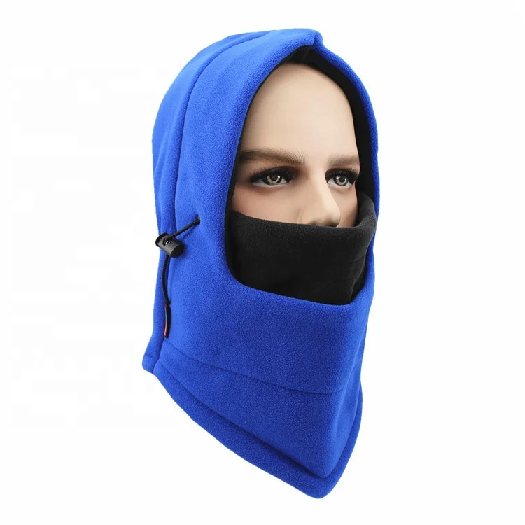 Fashionable balaclava Custom Logo Two-color winter outdoor polar fleece multifunctional Balaclava