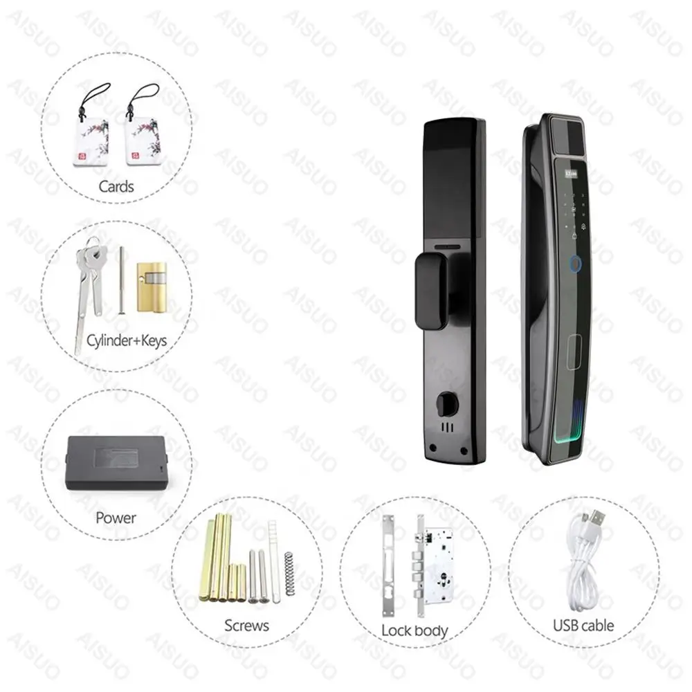 TUYA WIFI APP Impressão Digital Wifi Bloqueio Keyless Biométrico Smart Lock