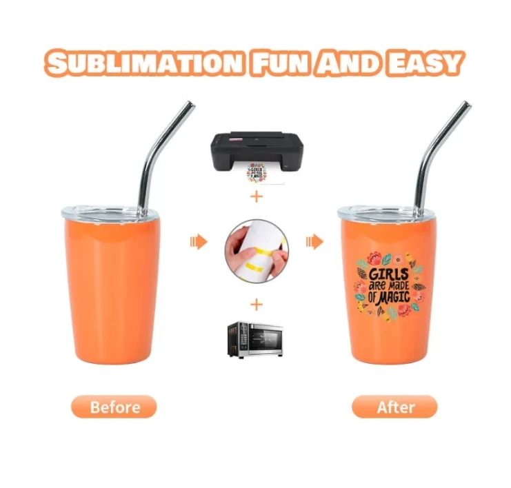 USA Wholesale 3oz Mini Double Wall Stainless Steel Tumbler Cup 12 Mixed Colors American Style Design with Lid Straw for Coffee