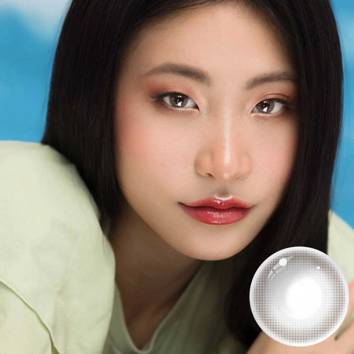 Mesiru Top Quality 1 year Brown Gray Pink Color Lens Hot Selling Wholesale Price Monthly Contact New Arrival Color Contact Lens