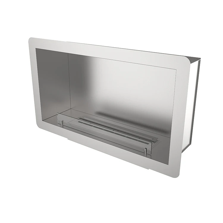 Wholesale 120*65*38CM Modern Frame Plug In Home Ventless Ethanol Stainless Steel Fireplace