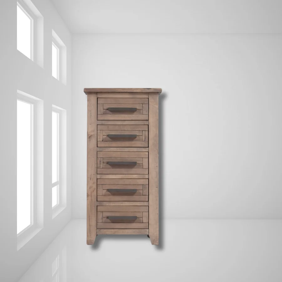 Wooden Lingerie Chest 5 Drawers Lowest Price Classical Wood Bedroom Furniture Durable Oak/Pine/Acacia Solid Wood