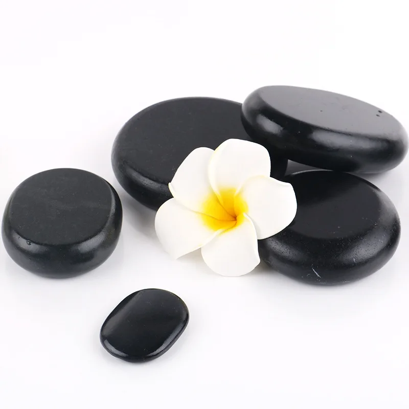 45pcs/set Massage Stone  Massage Spa Rock Basalt Stone Lava Hot Basalt Set Lot Kit Therapy Rock Energy Stone