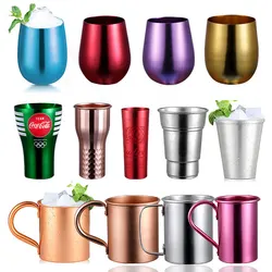 Colorful Metal Aluminum gift BPA Metal Beer Aluminum Cup Anodized Tumbler Aluminum Beer Drink Cup