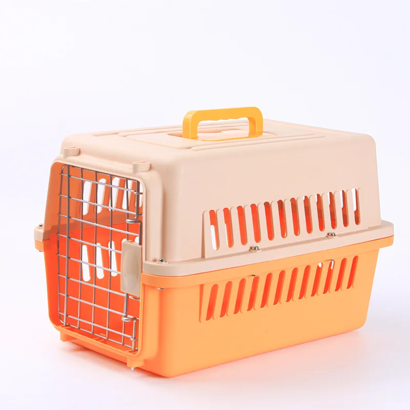 Portable pink luxury heavy duty large travel dimension pet cages heavy duty animal crate for dog