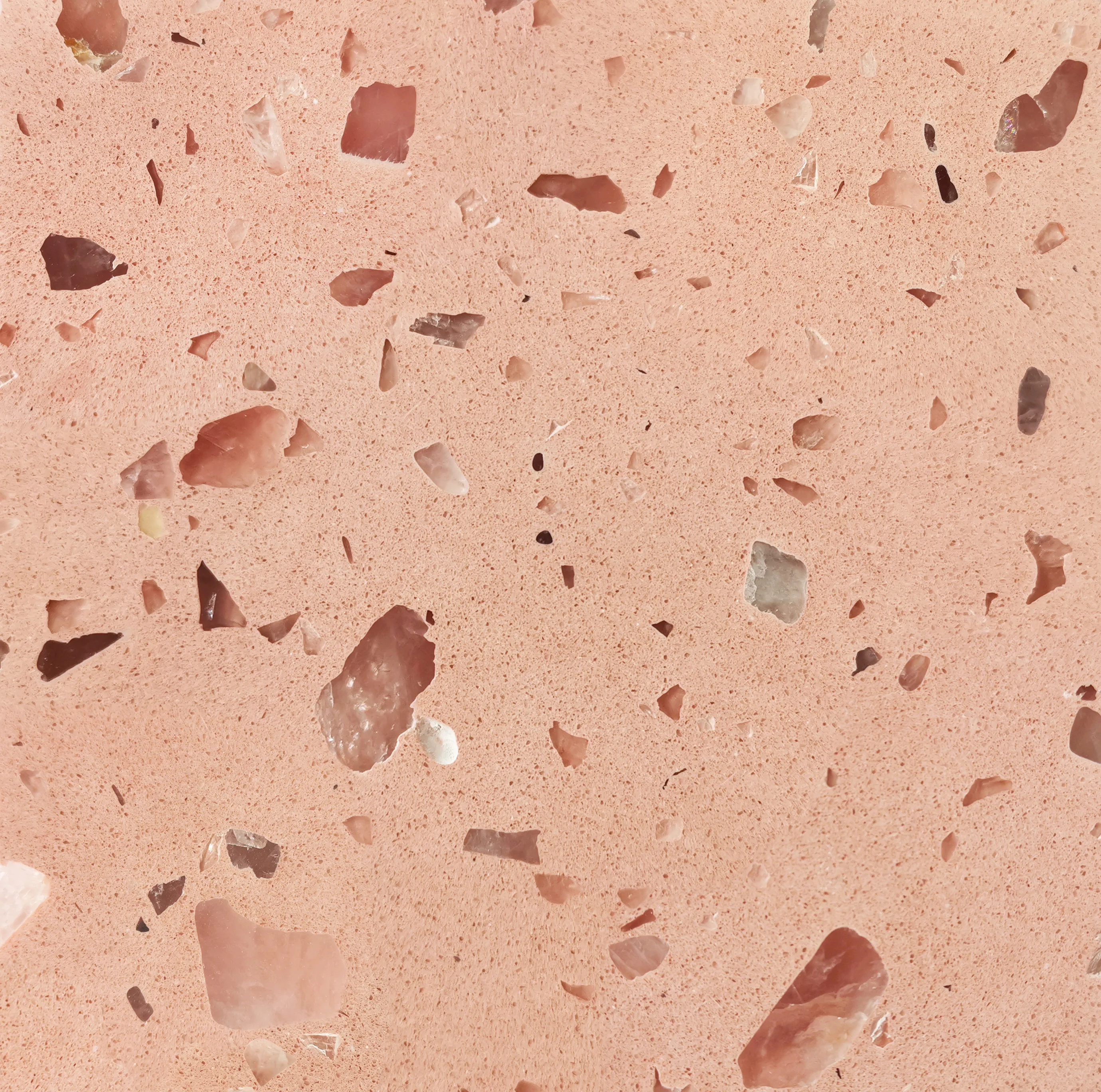 High Quality Pink Color Polished Terrazzo Tile Floor Terrazzo Flooring
