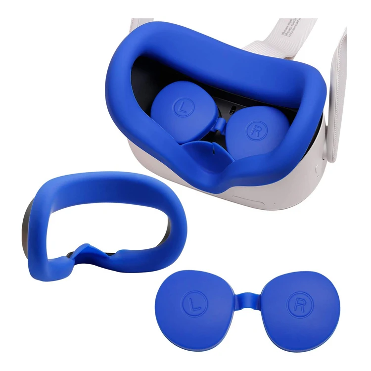 Новое поступление, Заводская поставка, крышка для объектива Oculus Quest 2, Силиконовая накладка на глаза, пылезащитная крышка для Oculus Quest 2, крышки для лица