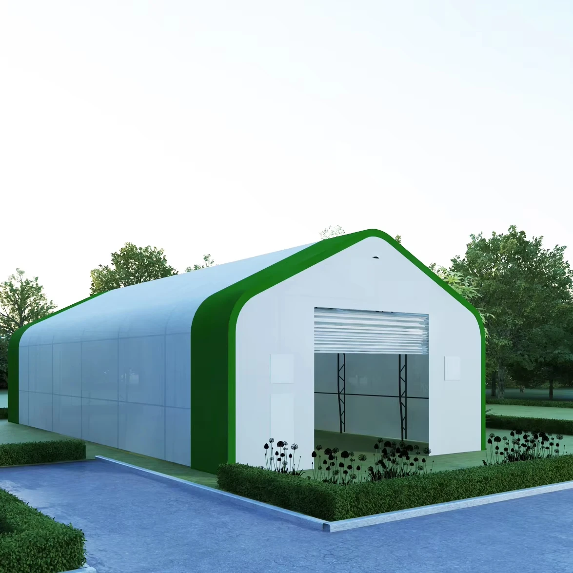 high quality steel frame tarpaulin building farm tent storage shelter