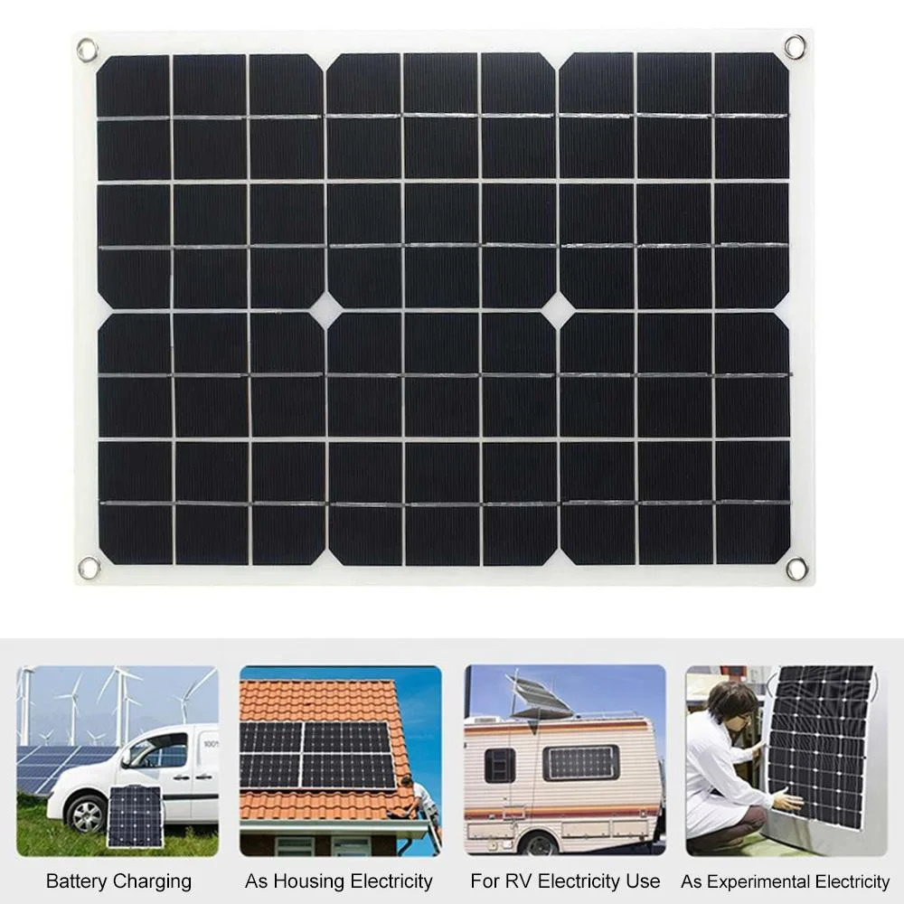 High Efficiency Waterproof 18V18W Semi-flexible Solar Energy Monocrystalline Solar panels