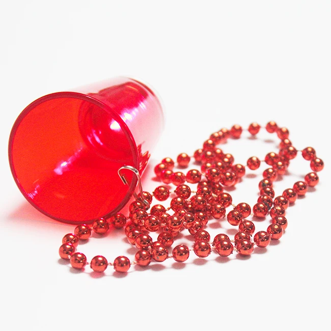 60ml Plastic Led Light Shot Glass With Necklace