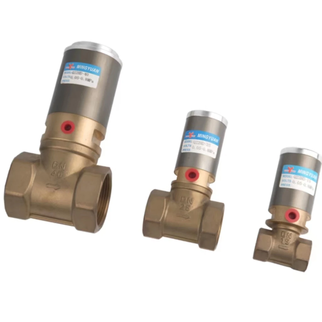 NingBo Factory Q22HD Pneumax Solenoid Valve Brass Piston Solenoid Pneumatic Air Control Valve