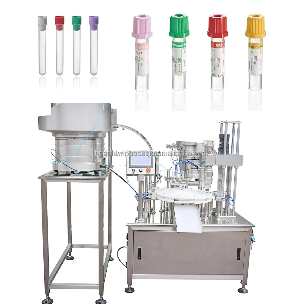 automatic ivd reagent tube filling capping sealing machine