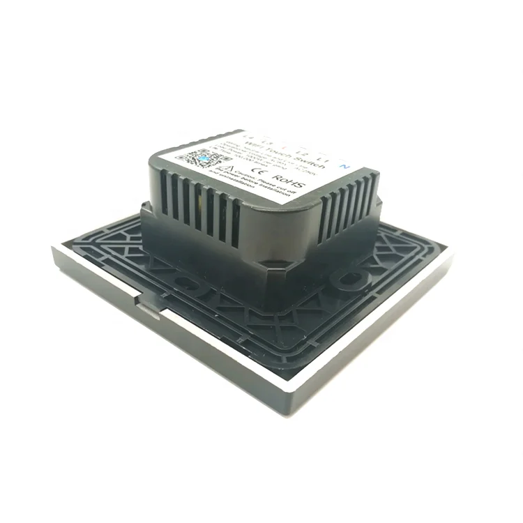 4 gang luxury glass smart touch WIFI wall switch electric for digital home appliance