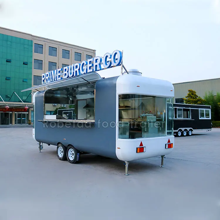Лидер продаж бытовой Коммерческий мобильный продовольственный грузовик Robetaa киоск для барбекю уличный пищевой прицеп с кухней