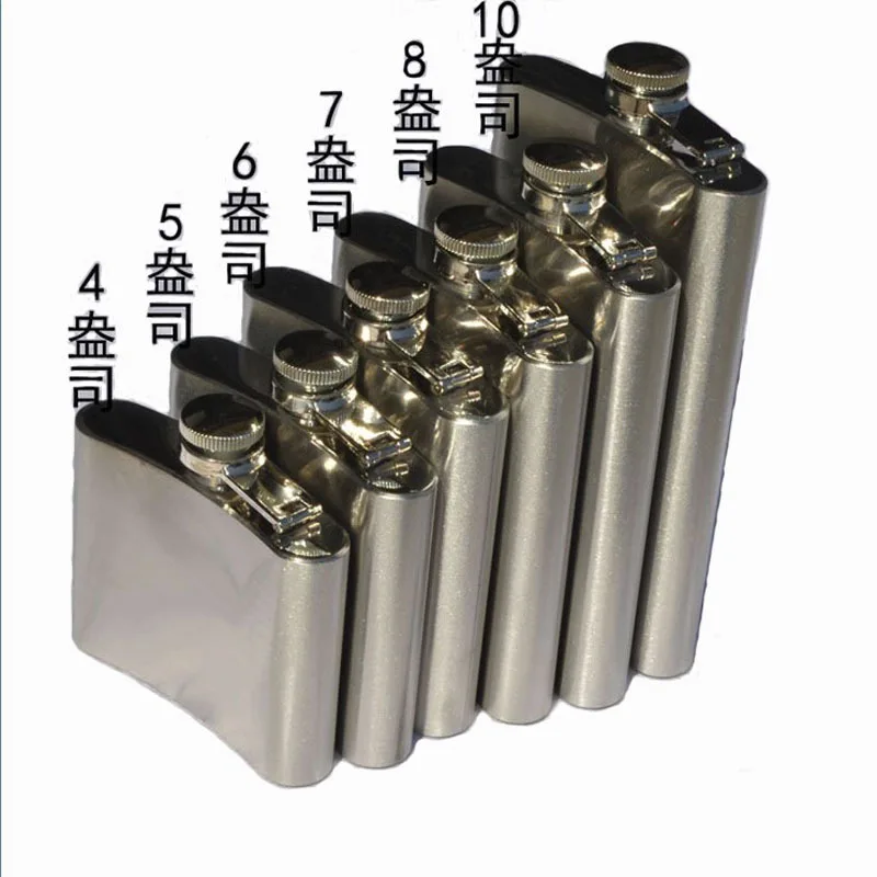 Stainless steel hip flask for outdoor travel 28-500ml hip flask optional accept customer customization