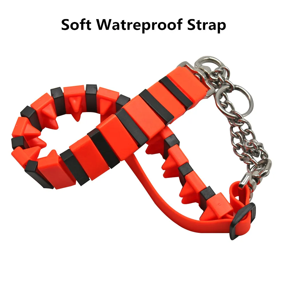 Tactical K9 Dog Training Collar XL Martingale With Poly Coated Nylon Durable Stainless Steel Chain Breakaway Plastic Feature