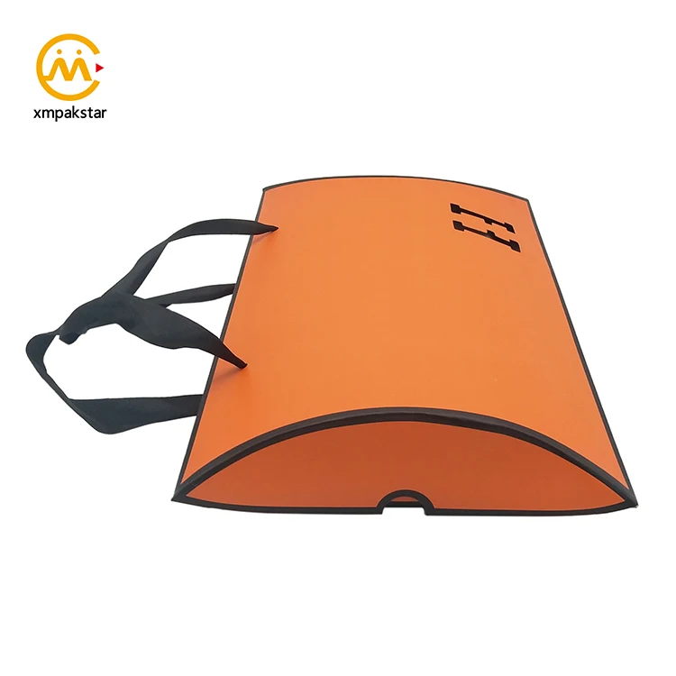 Wholesale cheap custom logo big large paper packaging pillow hair gift boxes for silk scarf