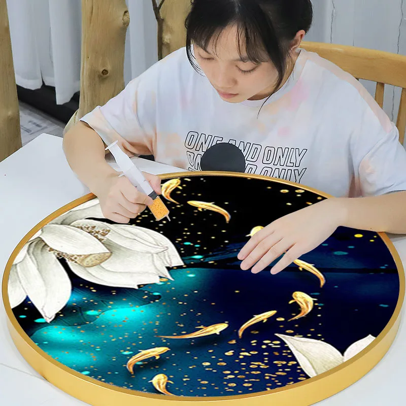 DIY 5D Diamond Painting Kits for Adults Hobbies Full Drill Round Crystal Rhinestone  Diamond Art Painting for  Beginner