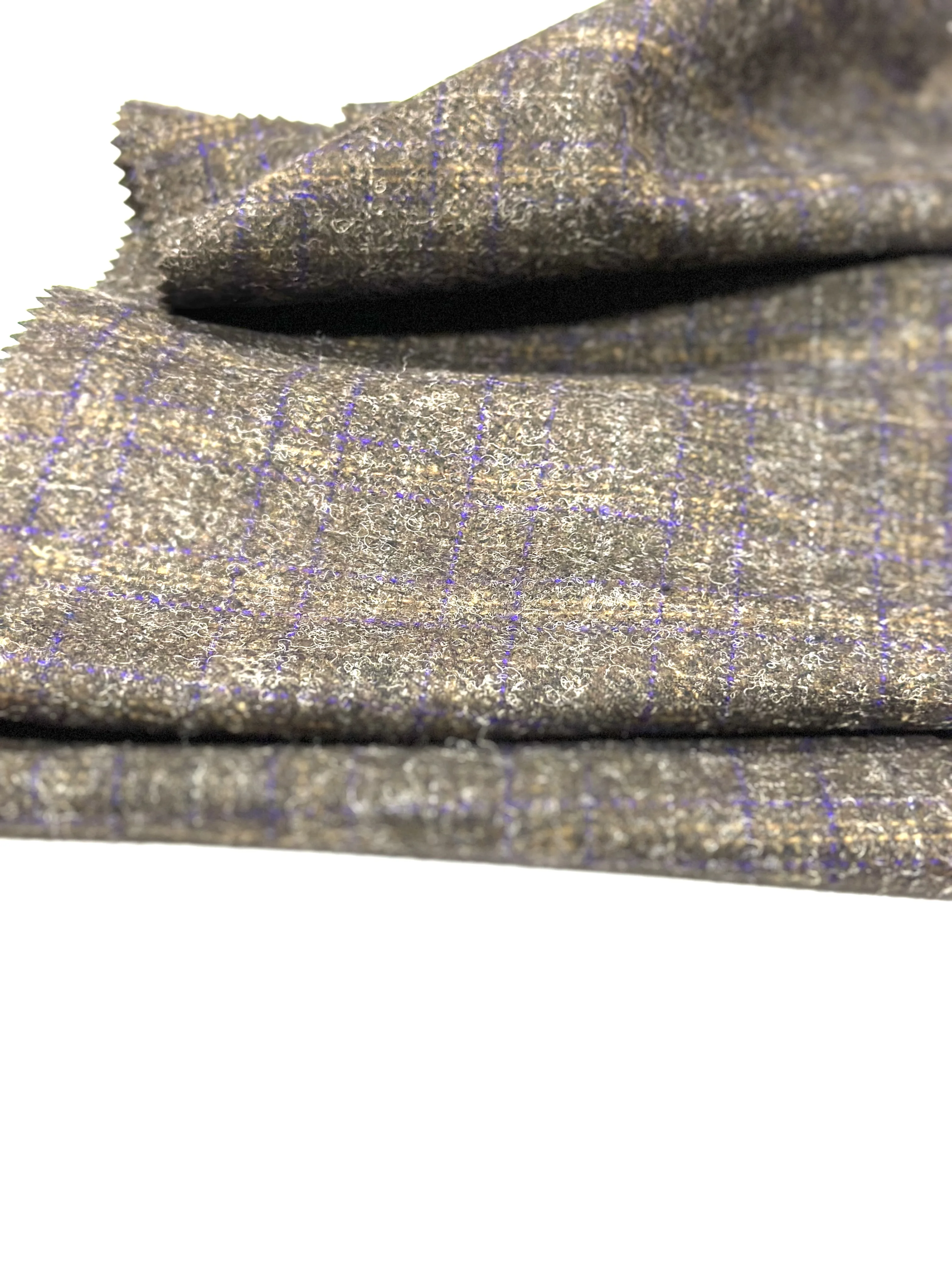 Standard Quality Harris Type Hairy Wool Tweed Blazer Fabric for Worldwide Export 100% Wool Fabric