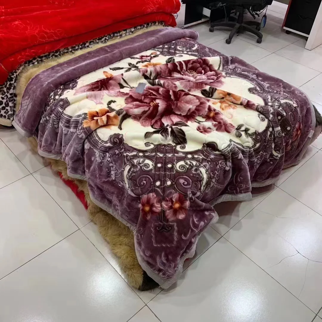 Jacquard blanket Custom Home Full Soft Cozy Plush Fluffy Thick Double layer  Various Colors Sherpa Raschel Other Blankets