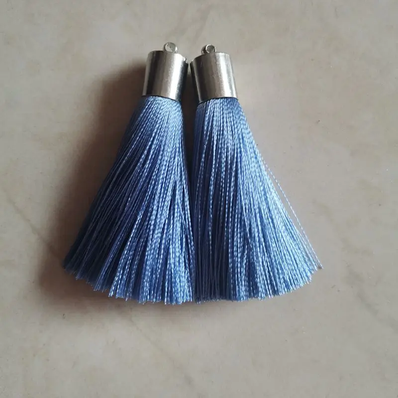 NANA free sample 1000 colors 5cm gold silk  tassels for jewelry, 100% rayon tassel silk