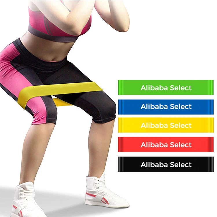 Wholesale Custom Logo Fitness Exercise Latex Resistance Band Loop Set