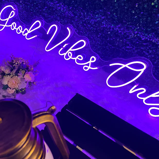 Fast Delivery No MOQ Neon Flex Custom Acrylic Neon Sign 11mm 14mm 16mm for Party or Home Decor